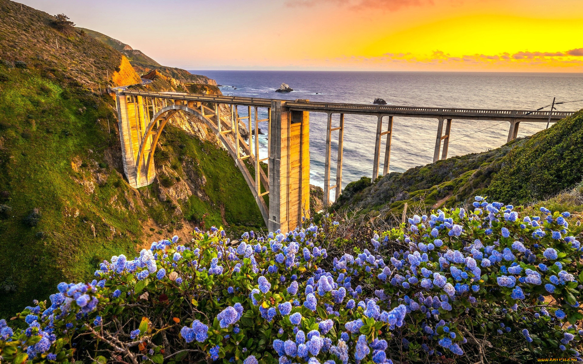 bixby creek bridge, california, , - , bixby, creek, bridge